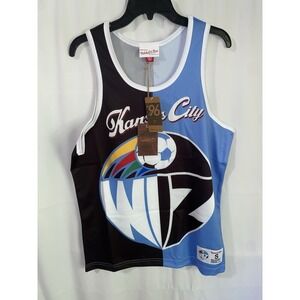 NWT Mitchell & Ness Kansas City WIZ Tank Top Jersey Men's Small Wizards Soccer‎
